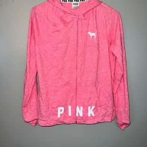Victoria’s Secret pink beach zip up hoodie